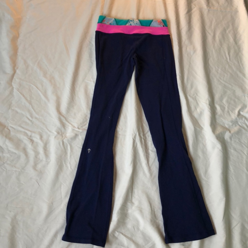 Ivivva Navy Blue Yoga Pants Girls Size 12